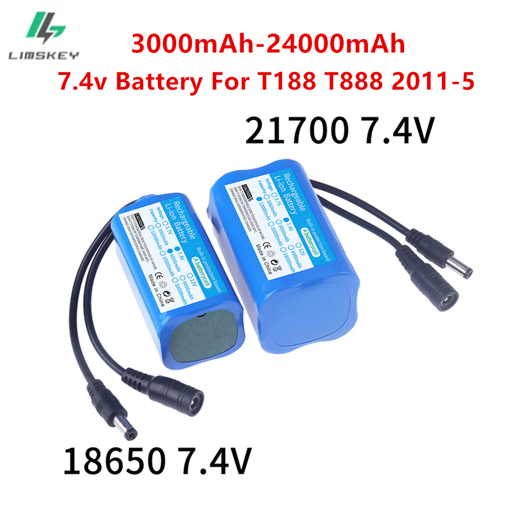Fish Finder Charger - 7.4V battery 3000mah/6000mah/9000mah/12000mah for T188 T888