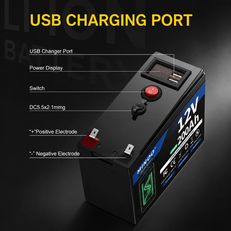 12V 200Ah LiFePO4 Battery Deep - Fish Finder Charger review and price