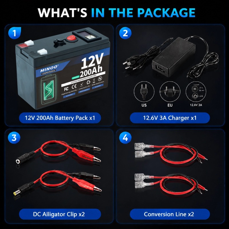 12V 200Ah LiFePO4 Battery Deep - Fish Finder Charger review and price