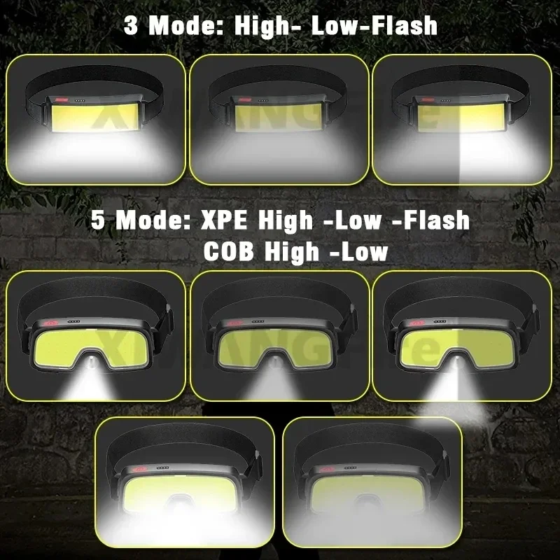 Powerful COB LED Headlamp Type - Fish Finder Battery review and price